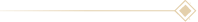 Trait horizontal fin doré avec losange stylisé à droite, servant de séparateur décoratif